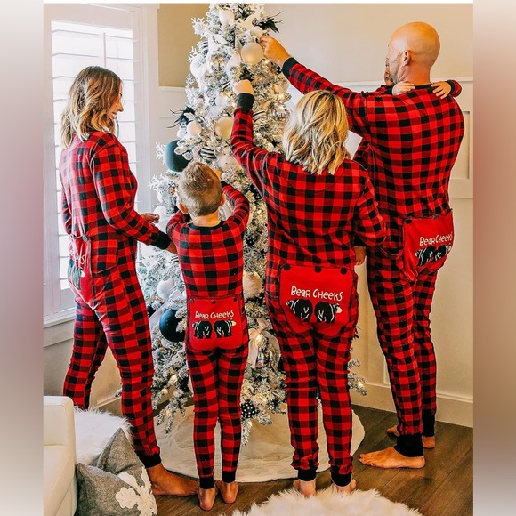 Lazy one - bear cheeks pajamas. EUC - Picture 2 of 7